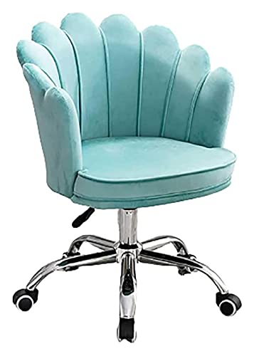 Drehstuhl aus Samt, höhenverstellbar, ergonomisches Design mit Rückenlehne für Home Office von Generisch