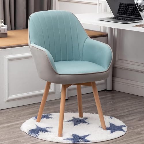 Drehstuhl aus Samt – Design Mitte des Jahrhunderts für Büro, Schminktisch und Zuhause – bequeme Akzent-Sitzgelegenheit von Generisch
