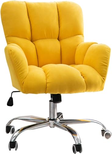 Drehstuhl mit mittlerer Rückenlehne und Lendenwirbelstütze für Heimbüro, Gaming und Aufgabengebrauch, höhenverstellbar, ergonomisches Design von Generisch