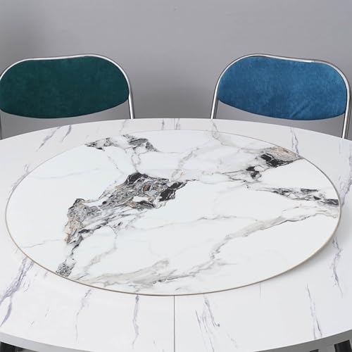 Drehteller 100cm, Marmor Lazy Susan, rotierende Servierplatte für Esstisch, glattes Design, ideal für Küche und Hotellbetrieb von Generisch