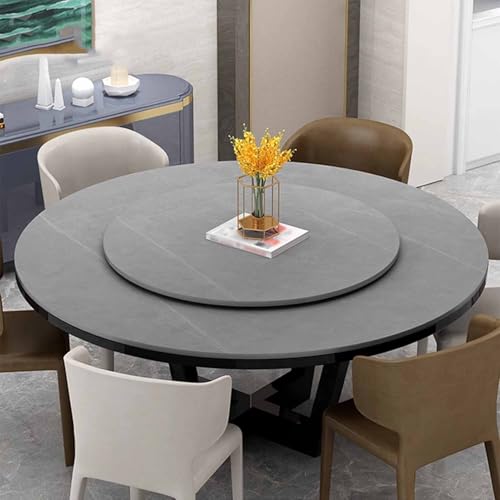 Drehteller aus Marmor für Esstisch, Rund Servierplatte, 360° drehbar, leises Hoteldrehtisch, Tischplatte Lazy Susan, Serviertablett von Generisch