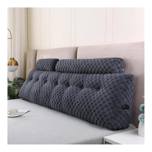 Dreieckiges Keil-Lendenkissen, große Rückenlehnenstütze für Tagesbett und Sofa, abnehmbarer Bezug, ideal zum Spielen und Lesen, Schwarz, 100 x 50 x 20 cm Dreieckiges Keil-Lendenkissen, große Rückenlehnenstütze für Tagesbett und Sofa, abnehmbarer Bezug, ideal zum Spielen und Lesen, Schwarz, 100 x 50 x 20 cm von Generisch
