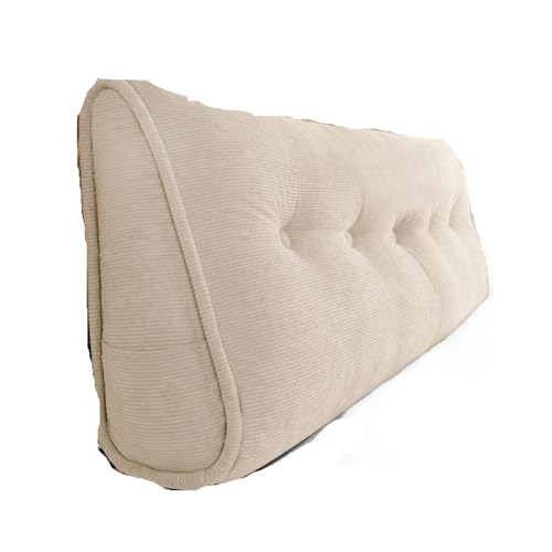 Dreieckiges Kopfteilkissen für Bett und Sofa, abnehmbare Rückenstütze Lesekissen, Khaki, 80 x 50 x 20 cm, ultimativer Komfort für Zuhause, Schlafzimmer und Entspannung Dreieckiges Kopfteilkissen für Bett und Sofa, abnehmbare Rückenstütze Lesekissen, Khaki, 80 x 50 x 20 cm, ultimativer Komfort für Zuhause, Schlafzimmer und Entspannung von Generisch