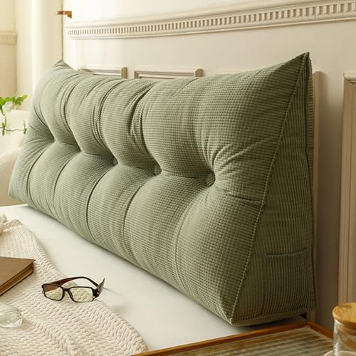 Dreieckiges Rückenkissen Lesekissen für Bett & Sofa – Langes Keilkissen mit Tasche, Rückenlehne Polster, Rivestimento Rimovibile, Misure: 60/80/100/120/150/180/200 cm Dreieckiges Rückenkissen Lesekissen für Bett & Sofa – Langes Keilkissen mit Tasche, Rückenlehne Polster, Rivestimento Rimovibile, Misure: 60/80/100/120/150/180/200 cm von Generisch