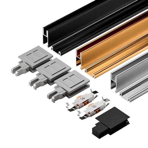 Dreifach-Link-Aluminium-Schiebetürschiene mit leisem Gleit-Design für reibungslosen Betrieb in Vitrinen, Bücherregalen und Kleiderschränken Dreifach-Link-Aluminium-Schiebetürschiene mit leisem Gleit-Design für reibungslosen Betrieb in Vitrinen, Bücherregalen und Kleiderschränken von Generisch