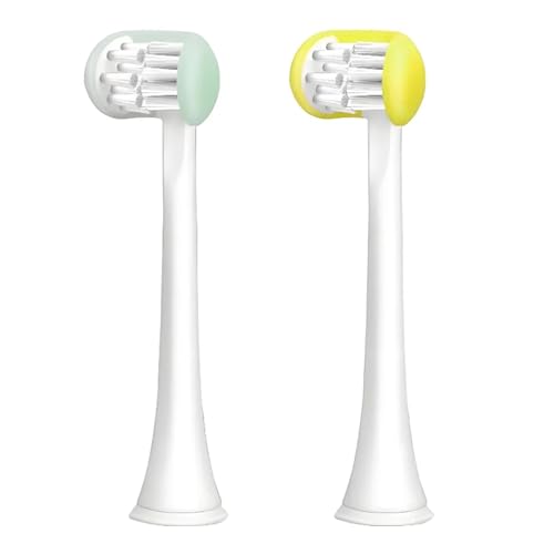 Dreiseitige Silikonbürstenperle for elektrische Zahnbürsten. Ersatzbürstenkopf, geeignet for Kinder. 3D-Design mit weichen Borsten(Green) von Generisch