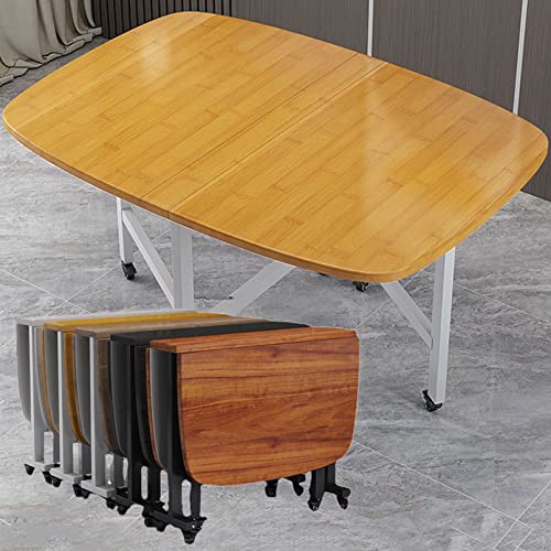 Drop Leaf Klapptisch und Stühle, platzsparendes Esszimmer-Set für Küche, Arbeit, Arbeitszimmer, Innen- und Außenbereich von Generisch
