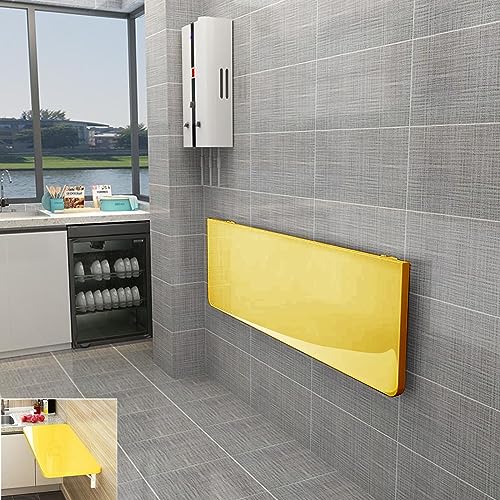 Drop Leaf Wandschreibtisch Wandmontage Schwebender Klapptisch Holz Wandmontierter Tisch Stabil Stabil Wandtisch Wäscheklapptisch Faltbar Hängende Werkbank von Generisch