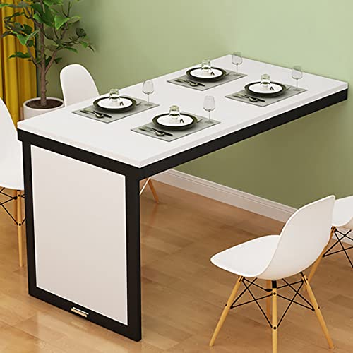 DropLeaf-Tisch zur Wandmontage, L-förmiger Schreibtisch, platzsparender Holz-Wandtisch, vielseitiger Wand-Klapptisch für kleine Räume, kompaktes und stilvolles Design von Generisch