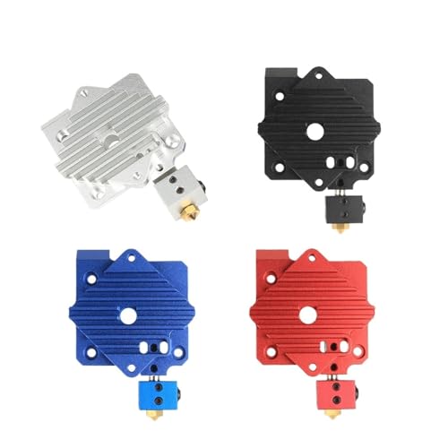 Druckerteile Kühlkörper Aluminium-Kühlblock V6 Titan Extruder Short Range Hotend 1,75 mm Kühler 1 Stück(Silver Aero Hotend) von Generisch