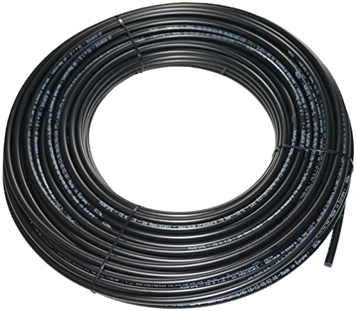 Druckluft-Rohr Schnell-Steckverbinder PEX-Rohr Schlauch Messing-Steckfitting SharkBite (PEX-Rohr (schwarz) 100m, 15 mm) von Generisch