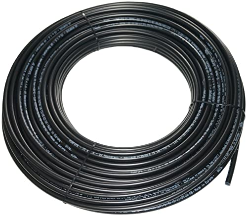 Druckluft-Rohr Schnell-Steckverbinder PEX-Rohr Schlauch Messing-Steckfitting SharkBite (PEX-Rohr (schwarz) 50m, 15 mm) von Generisch