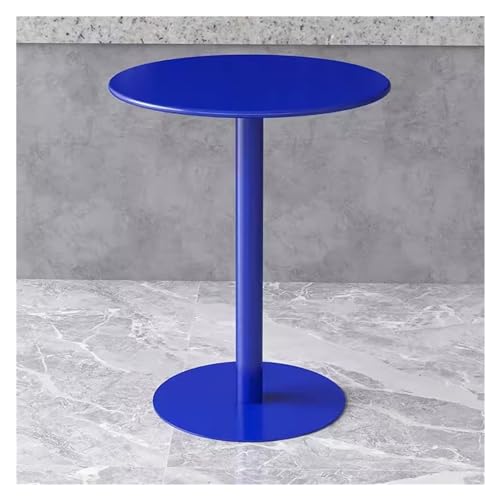 Dunkelblauer Bistrotisch – kleiner runder Eisen-Esstisch, vielseitiger Couch-/Milchtee-/Bar-/Dessert-/Sofabeistelltisch, kompakt, 102,9 cm, für den Innen- und Außenbereich Dunkelblauer Bistrotisch – kleiner runder Eisen-Esstisch, vielseitiger Couch-/Milchtee-/Bar-/Dessert-/Sofabeistelltisch, kompakt, 102,9 cm, für den Innen- und Außenbereich von Generisch