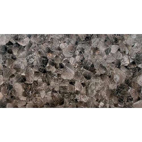 Dunkle Rauchquarz-Esstischplatte I Epoxidharz handgefertigte Tischplatte I Rauchquarz Rasen Tischplatte I 76,2 x 121,9 cm Quarz Terrasse Tischplatte für Gartendekoration von Generisch