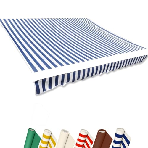 Durable Outdoor Waterproof Sunshade Replacement Fabric for Balcony Garden Patio Cover Blue 3.5 x 2.5 m (11.5x8ft) - Perfect Canopy for Patio Protection von Generisch