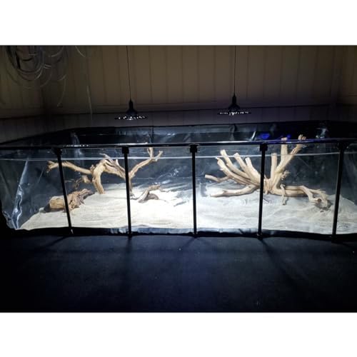 Durable PVC Canvas Aquarium Pool with Steel Frame, Transparent Viewing Panel for Backyard Koi and Goldfish Breeding and Display Durable PVC Canvas Aquarium Pool with Steel Frame, Transparent Viewing Panel for Backyard Koi and Goldfish Breeding and Display von Generisch