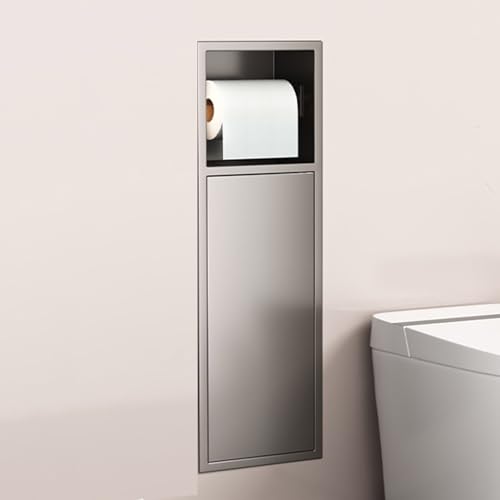 Dusch-Nischenregal aus Edelstahl, Wand-Organizer für Badezimmer, integrierter Toilettenpapierhalter und Mülleimerregal für Küche, Wohnzimmer, Hotel und Zuhause Dusch-Nischenregal aus Edelstahl, Wand-Organizer für Badezimmer, integrierter Toilettenpapierhalter und Mülleimerregal für Küche, Wohnzimmer, Hotel und Zuhause von Generisch