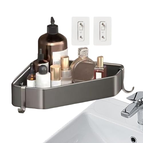 Dusch-Organizer – Wandmontiertes Badezimmer- | ohne Bohren kompaktes dreieckiges Dusch-Eckregal für Badewanne, Zuhause, , Badezimmer Dusch-Organizer – Wandmontiertes Badezimmer- | ohne Bohren kompaktes dreieckiges Dusch-Eckregal für Badewanne, Zuhause, , Badezimmer von Generisch
