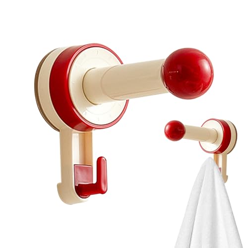 Dusch-Saugnapf-Haken, ohne Bohren, Saugnapf-Haken für Duschwand, kein Bohren, einziehbarer Kleiderbügel, abnehmbare Aufbewahrung für Glas, Tür und Badewanne von Generisch