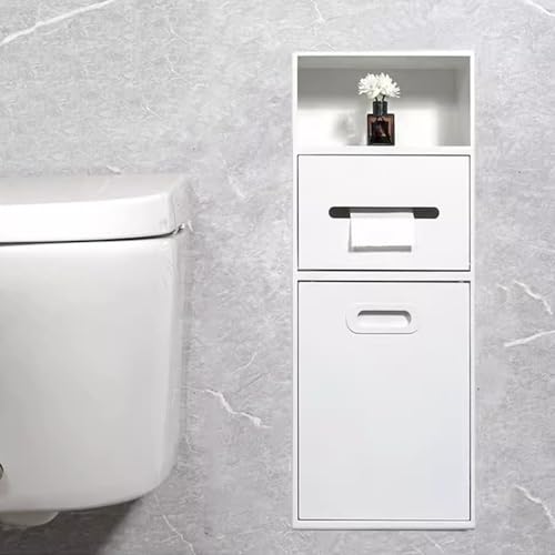 Duschabfalleimer aus Edelstahl mit Kippeimer, wandmontierter Toilettenpapierhalter und Aufbewahrungsregal, ideal für die Organisation zu Hause Duschabfalleimer aus Edelstahl mit Kippeimer, wandmontierter Toilettenpapierhalter und Aufbewahrungsregal, ideal für die Organisation zu Hause von Generisch