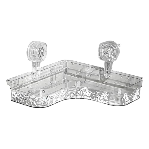 Duschablage Ecke - Saugnapf Ecke Dusche Aufbewahrung | Moderne platzsparende Wandablage Ablage Ablage rostfrei für Händewaschen Flüssigkeit Shampoo Haarspülung Kosmetik Duschablage Ecke - Saugnapf Ecke Dusche Aufbewahrung | Moderne platzsparende Wandablage Ablage Ablage rostfrei für Händewaschen Flüssigkeit Shampoo Haarspülung Kosmetik von Generisch