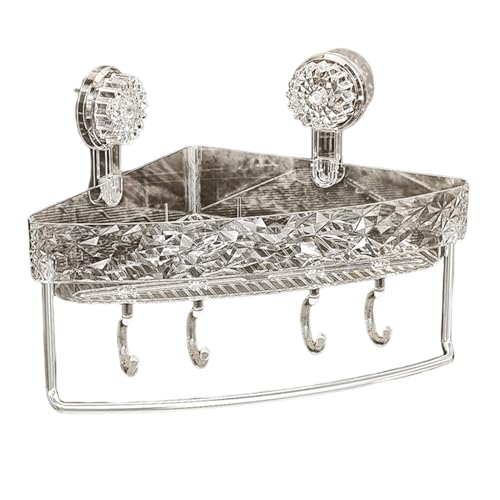 Duschablage mit Saugnäpfen, kein Bohren, Badezimmer-Regal-Organizer, abnehmbarer Eckhandtuchhalter, platzsparende Aufbewahrungslösung in Grau für einfache Badezimmer-Optimierung Duschablage mit Saugnäpfen, kein Bohren, Badezimmer-Regal-Organizer, abnehmbarer Eckhandtuchhalter, platzsparende Aufbewahrungslösung in Grau für einfache Badezimmer-Optimierung von Generisch