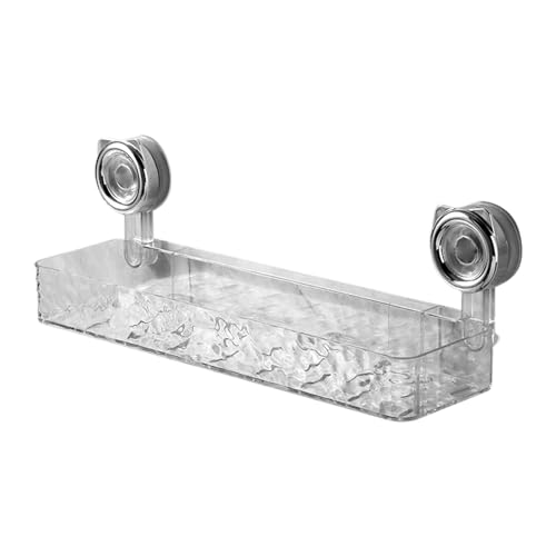 Duschabsaugung Caddyy – 36 x 10,5 x 4,3 cm abnehmbare Duschablage | Kein Duschkorb zum Bohren | Multifunktionaler Dusch-Organizer, Zubehör für den Bagn von Generisch