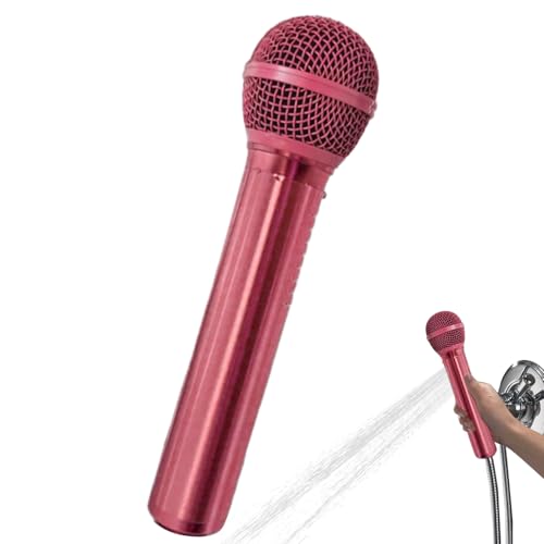 Duschkopf Hochdruck - Retro Design Mikrofonform Handbrause,Retro-Duschkopf für Zuhause Hotel Musikliebhaber Gadget-Sammler Entspannung nach dem Training von Generisch