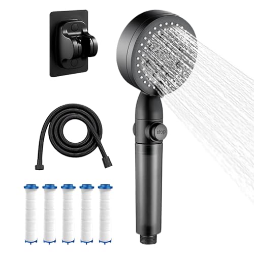Duschkopf Mit Handbrause - Hochdruck Duschkopf Mit 5 Sprühmodi Und Filter | Badezimmer Haustiere Dusche Für Apartment Camping von Generisch