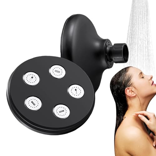 Duschkopf mit hohem Wasserfluss, großer Wasserfluss, Handbrause, Regen-Badezimmerzubehör, Duschzubehör, 5 Strahlarten, für Zuhause, Badezimmer, Dusche Duschkopf mit hohem Wasserfluss, großer Wasserfluss, Handbrause, Regen-Badezimmerzubehör, Duschzubehör, 5 Strahlarten, für Zuhause, Badezimmer, Dusche von Generisch