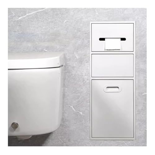 Duschnische aus Edelstahl – langlebiger Badezimmer- und Küchenregal-Organizer, integrierte Nischenaufbewahrung, modernes Design, wasserdicht, einfach zu installieren, weißes Finish von Generisch
