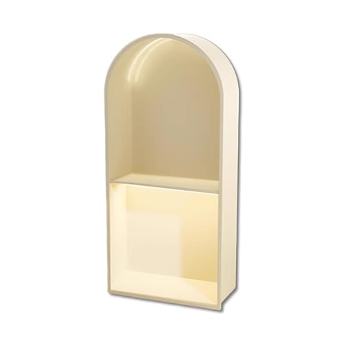 Duschnische aus Edelstahl mit LED-Licht, gewölbter Organizer, Wandregal, keine Fliesen erforderlich, versenktes Regal für Badezimmer-Aufbewahrung, übermontierte Installation Duschnische aus Edelstahl mit LED-Licht, gewölbter Organizer, Wandregal, keine Fliesen erforderlich, versenktes Regal für Badezimmer-Aufbewahrung, übermontierte Installation von Generisch