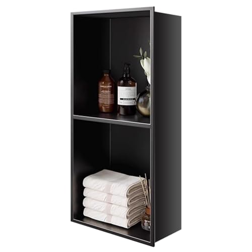 Duschnische wasserdichte Aufbewahrungs-Trennwand, eingebaute Edelstahl-Badregale, Wandsteck-Aufbewahrungsschränke Duschnische wasserdichte Aufbewahrungs-Trennwand, eingebaute Edelstahl-Badregale, Wandsteck-Aufbewahrungsschränke von Generisch