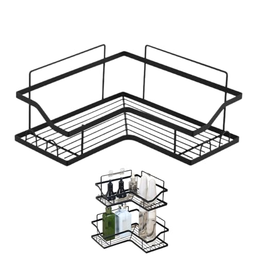 Duschregal Ecke | Eckseifenhalter für Duschwand – platzsparende Seife für Hotel, Schlafzimmer, , Wohnung, Toilette, Studentenwohnheim von Generisch
