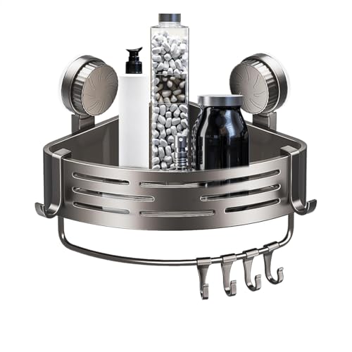 Duschregal – Eckregal | Duschablage | Duschregale | Wandmontiertes Saugnapf- , abnehmbarer Organizer-Korb, rostfrei, große Kapazität, Eckregal mit Saugnapf Duschregal – Eckregal | Duschablage | Duschregale | Wandmontiertes Saugnapf- , abnehmbarer Organizer-Korb, rostfrei, große Kapazität, Eckregal mit Saugnapf von Generisch
