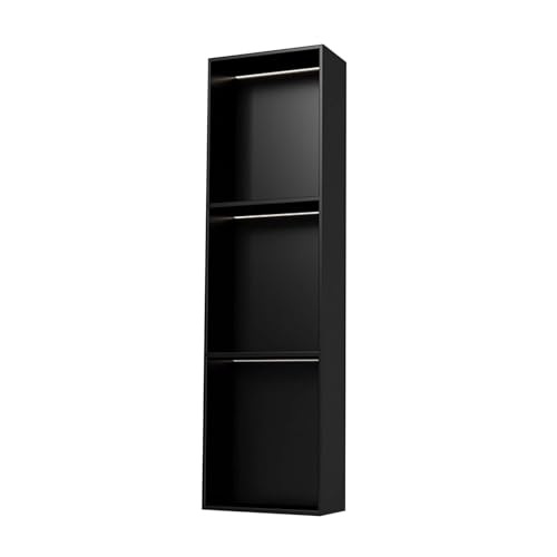 Duschregal aus Edelstahl, fliesenfertig, versenktes Wandregal für Badezimmer, Aufbewahrung, wasserdicht, Badezimmerschrank (schwarz, 900 x 280 x 125 mm) von Generisch