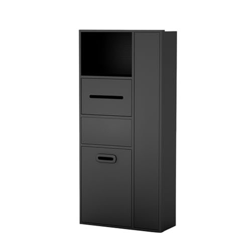 Duschregal aus Edelstahl, gebogenes Design, gebogen, mit integriertem Stauraum, ideal für Badezimmer, Küche, Schlafzimmer, Schwarz, 43 x 14 x 82 cm Duschregal aus Edelstahl, gebogenes Design, gebogen, mit integriertem Stauraum, ideal für Badezimmer, Küche, Schlafzimmer, Schwarz, 43 x 14 x 82 cm von Generisch