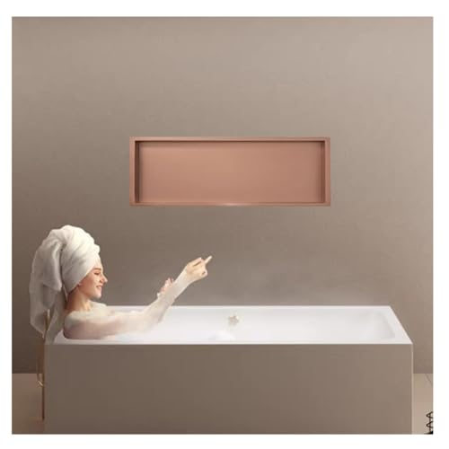 Duschregal aus Edelstahl, großes Fassungsvermögen, Badezimmer-Organizer, keine Fliesen erforderlich für einfache horizontale Installation, ideal für Toilette und Küche, Gold-Finish (62 x 32 x 12,5 cm) Duschregal aus Edelstahl, großes Fassungsvermögen, Badezimmer-Organizer, keine Fliesen erforderlich für einfache horizontale Installation, ideal für Toilette und Küche, Gold-Finish (62 x 32 x 12,5 cm) von Generisch
