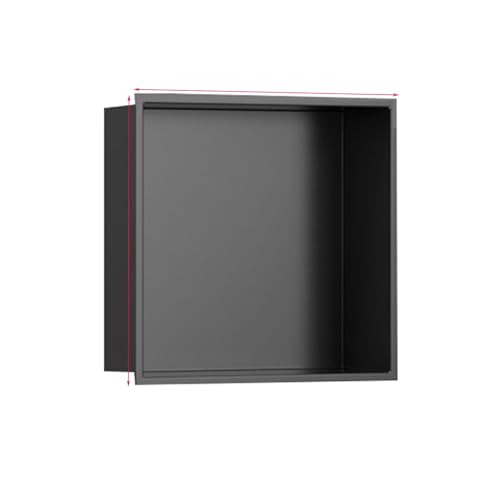Duschregal aus Edelstahl, versenkt, 32 x 32 cm, modernes Badezimmer, vielseitiger Metall-Aufbewahrungsort für Zuhause, Büro, Wohnzimmer, platzsparende Lösung Duschregal aus Edelstahl, versenkt, 32 x 32 cm, modernes Badezimmer, vielseitiger Metall-Aufbewahrungsort für Zuhause, Büro, Wohnzimmer, platzsparende Lösung von Generisch