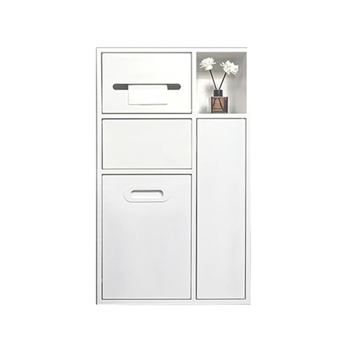 Duschregal aus Edelstahl, versenktes Wandregal mit integriertem Mülleimer, Toilettenpapierhalter und Bürste, wasserdichter Badezimmer-Organizer für Küche und Schlafzimmer Duschregal aus Edelstahl, versenktes Wandregal mit integriertem Mülleimer, Toilettenpapierhalter und Bürste, wasserdichter Badezimmer-Organizer für Küche und Schlafzimmer von Generisch