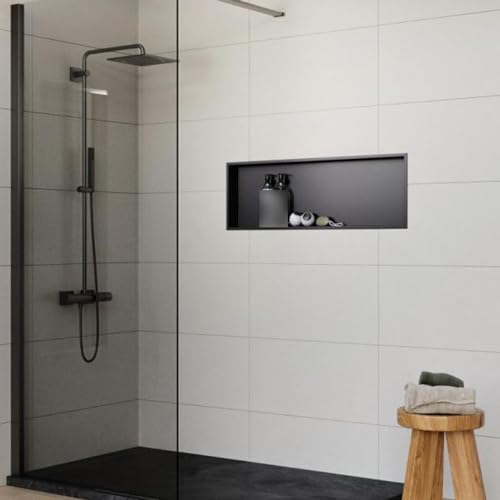 Duschregal aus Edelstahl, wasserdicht, für Shampoo und Toilettenartikel, Badezimmer-Aufbewahrungsregale, silberfarben, 92 x 32 x 12,5 cm Duschregal aus Edelstahl, wasserdicht, für Shampoo und Toilettenartikel, Badezimmer-Aufbewahrungsregale, silberfarben, 92 x 32 x 12,5 cm von Generisch