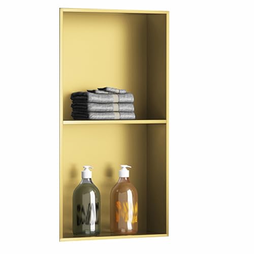 Duschregal aus Edelstahl, wasserdicht, kratzfest, vertiefte Metalltrennwand für Badezimmer, Küche und Wohnzimmer (Größe: 30 x 68 cm) von Generisch