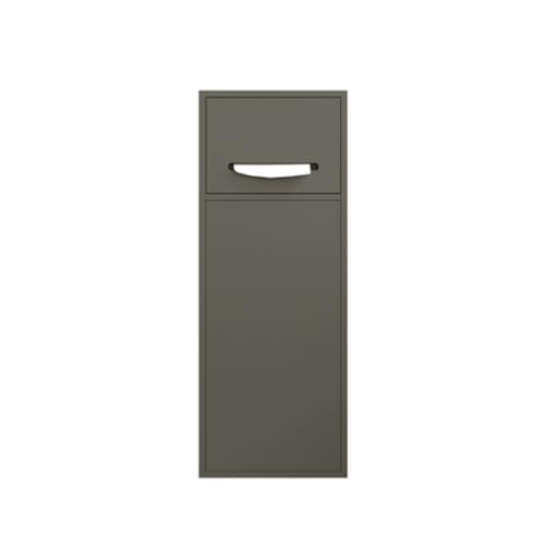 Duschregal aus Edelstahl mit Mülleimer, Wandmontage, einfache Installation, Grau (60 x 28 x 13,5 cm) – perfekt für moderne Badezimmer von Generisch