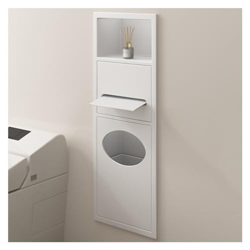 Duschregal aus Edelstahl mit Mülleimer, wasserdichtes Badezimmer für Duschutensilien, platzsparende Wandablage Duschregal aus Edelstahl mit Mülleimer, wasserdichtes Badezimmer für Duschutensilien, platzsparende Wandablage von Generisch