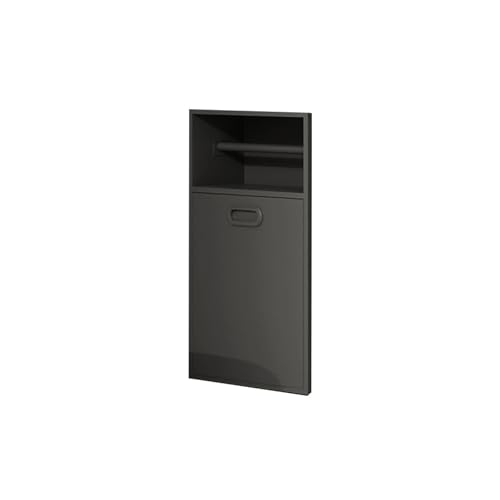 Duschregal aus Edelstahl mit WC-Bürste und Papierhalter, platzsparende Badezimmerlösung (Grau, 20 x 40 x 14 cm) von Generisch