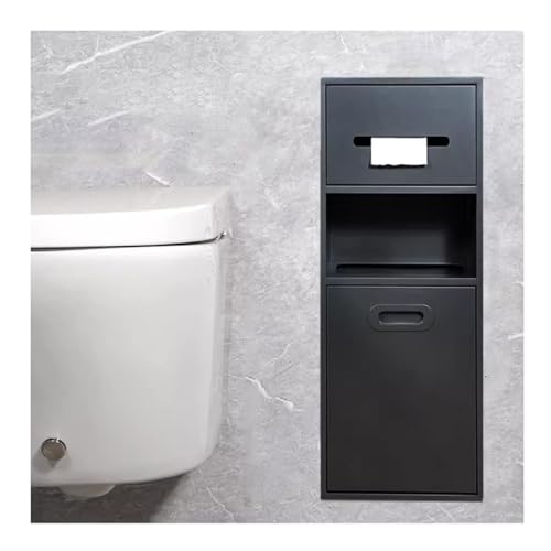 Duschregal aus Edelstahl mit eingebautem Mülleimer, für Badezimmer, Küche, Wohnzimmer, Schlafzimmer, 67 x 23 x 14 cm, platzsparend von Generisch