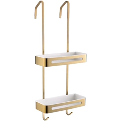 Duschregal zum Aufhängen, selbstklebend, mit Haken, rostfreier Edelstahl, Badezimmer-Aufbewahrung, wasserdichte Lösung Duschregal zum Aufhängen, selbstklebend, mit Haken, rostfreier Edelstahl, Badezimmer-Aufbewahrung, wasserdichte Lösung von Generisch