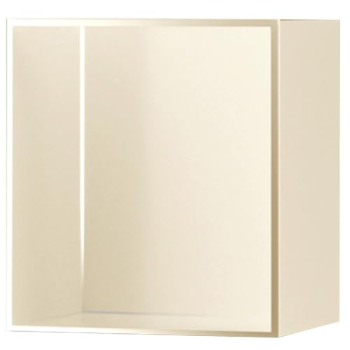 Duschregale mit versenkten Fächern, gelber Badezimmer-Aufbewahrung für Shampoo und Seife, mattes Finish, Toilettenpapierhalter, 32 x 32 x 12,5 cm, idealer Wandhalter und Platzsparer für Duschregale mit versenkten Fächern, gelber Badezimmer-Aufbewahrung für Shampoo und Seife, mattes Finish, Toilettenpapierhalter, 32 x 32 x 12,5 cm, idealer Wandhalter und Platzsparer für von Generisch