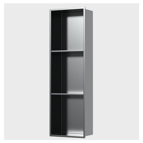Duschschrank Wandmontage Edelstahl Badregal Keine Fliesen erforderlich Eingebauter Aufbewahrungsnizer für Badezimmer Platzsparendes Design Rostbeständig Duschschrank Wandmontage Edelstahl Badregal Keine Fliesen erforderlich Eingebauter Aufbewahrungsnizer für Badezimmer Platzsparendes Design Rostbeständig von Generisch