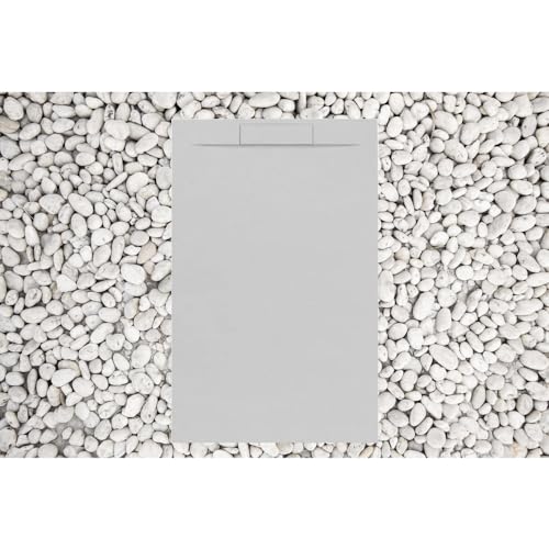Duschtasse 180 x 100 cm Perlgrau Line Plus aus Harz und Marmorpulver mit seitlichem Gitter aus Marmorharz Duschtasse 180 x 100 cm Perlgrau Line Plus aus Harz und Marmorpulver mit seitlichem Gitter aus Marmorharz von FRASCIO NEW TECNOLOGY